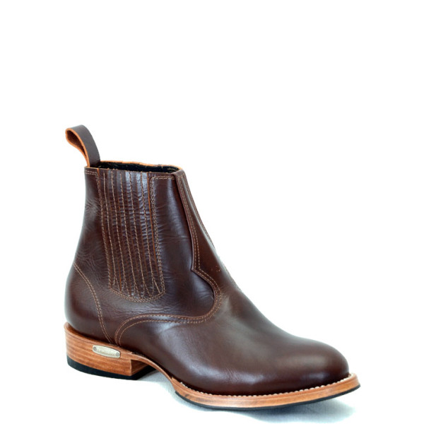 Botina Elastano Texana Pull-up Brown TBB 2192