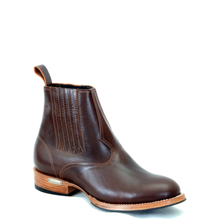 Botina Elastano Texana Pull-up Brown TBB 2192