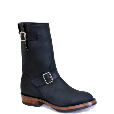 BOTA TEXANA ENGINEER BOOT CRAZY HORSE PRETO TBL 2211