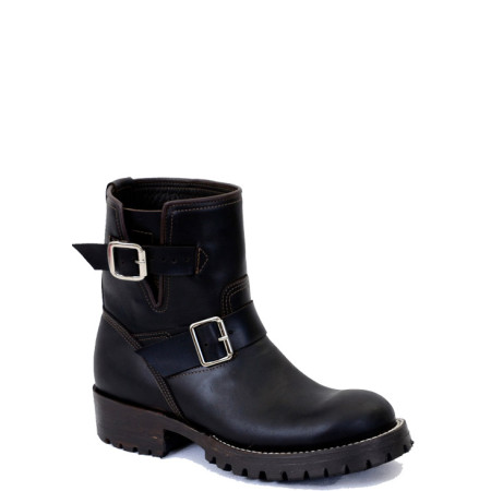 BOTA TEXANA ENGINEER BOOT FÓSSIL CAFÉ BICO REDONDO NEW WAVE