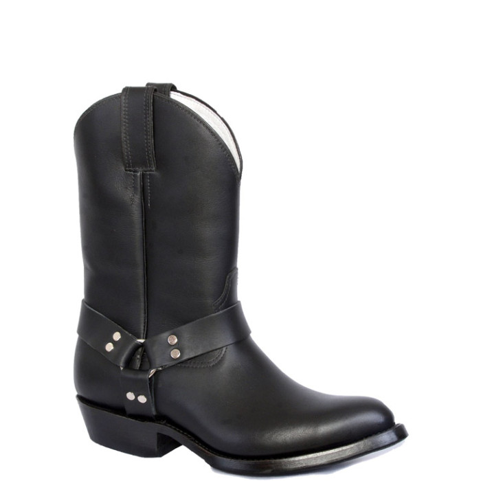 BOTA TEXANA HARNESS BOOT PRETO BICO FINO TBH 2151