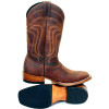 Bota Texana Bico Quadrado 3 Crazy Horse Sela Ponteado TBL 2189