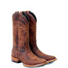 Bota Texana Bico Quadrado 3 Crazy Horse Sela Ponteado TBL 2189