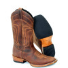 Bota Texana Bico Quadrado 3 Crazy Horse Sela Ponteado TBL 2189