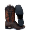 Bota Texana Bico Quadrado Mustang Café TBL 2183