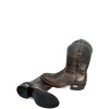 BOTA TEXANA FÓSSIL CAFÉ MEIO BICO TBL 2146