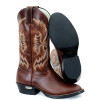 Bota Texana Bico Redondo Goodyear Pull-up Brown TBL 2184