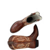 Bota Texana Bico Redondo Goodyear Pull-up Brown TBL 2184
