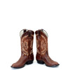 Bota Texana Bico Redondo Goodyear Pull-up Brown TBL 2184