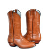 BOTA TEXANA BICO REDONDO MEIO BICO PULL-UP CANELA TBL 2165