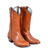 BOTA TEXANA BICO REDONDO MEIO BICO PULL-UP CANELA TBL 2165