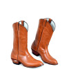 BOTA TEXANA BICO REDONDO MEIO BICO PULL-UP CANELA TBL 2165